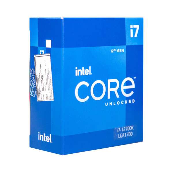 CPU Intel Core i7 12700KF TRAY NEW  (Intel LGA1700 - 12 Core - 20 Thread - Base 3.6Ghz - Turbo 5.0Ghz - Cache 25MB)