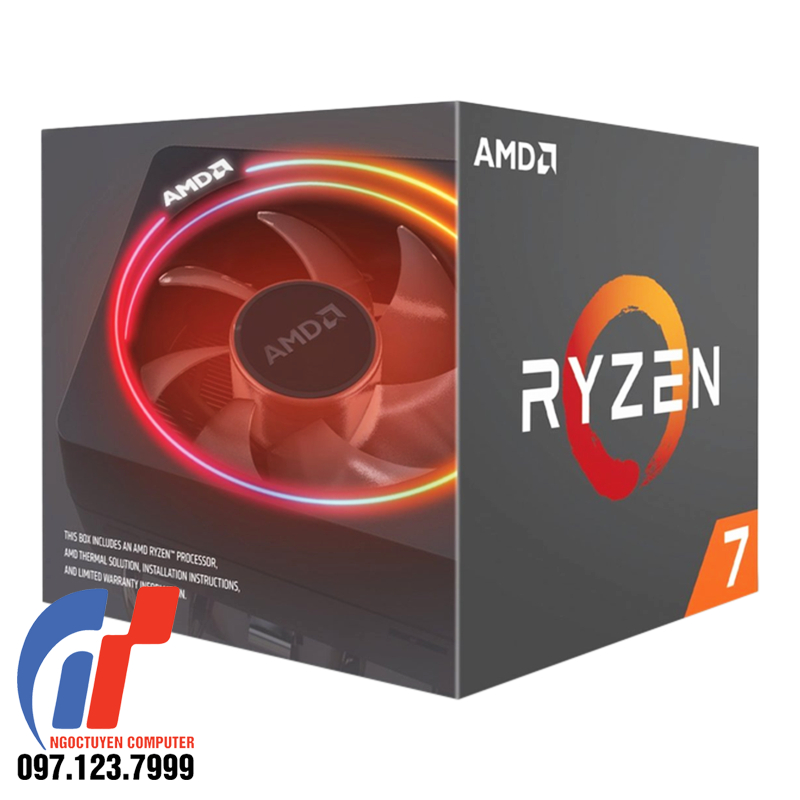 CPU AMD Ryzen 7 2700 3.2 GHz (4.1 GHz with boost) / 20MB / 8 cores 16 threads / socket AM4