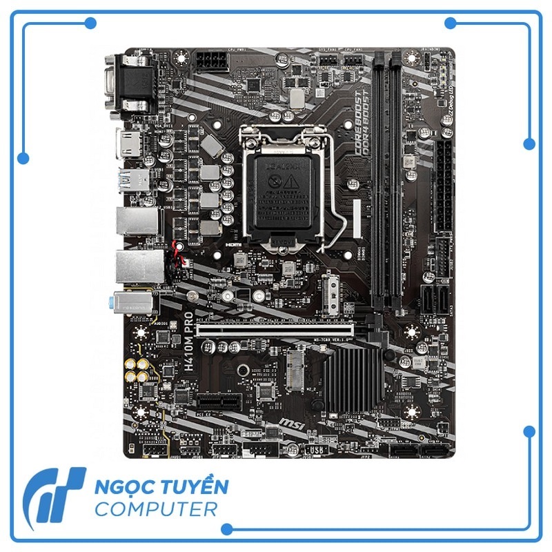Main MSI H410M PRO (Intel H410, Socket 1200, m-ATX, 2 khe Ram DDR4)