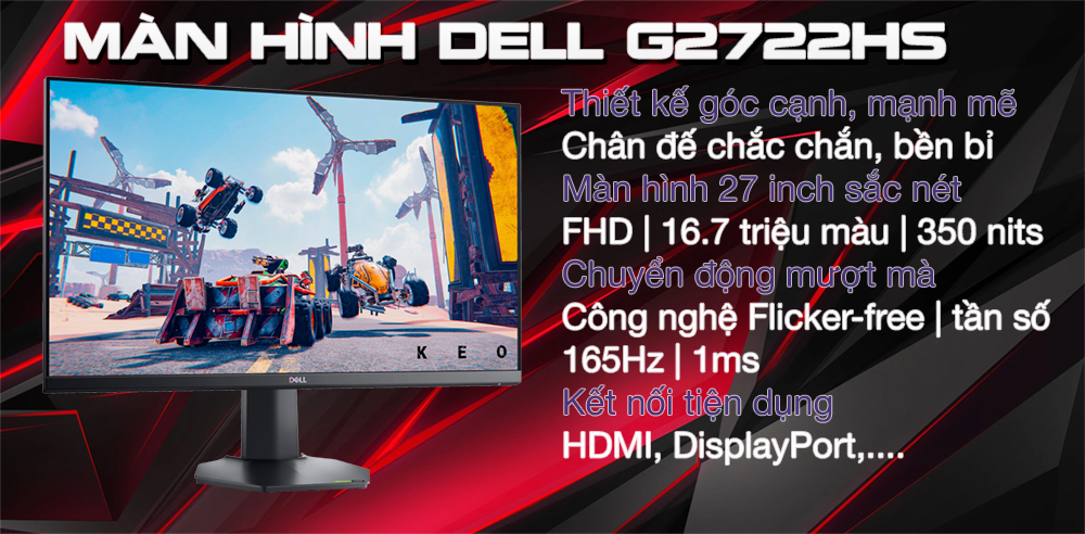 Màn hình Gaming Dell G2722HS