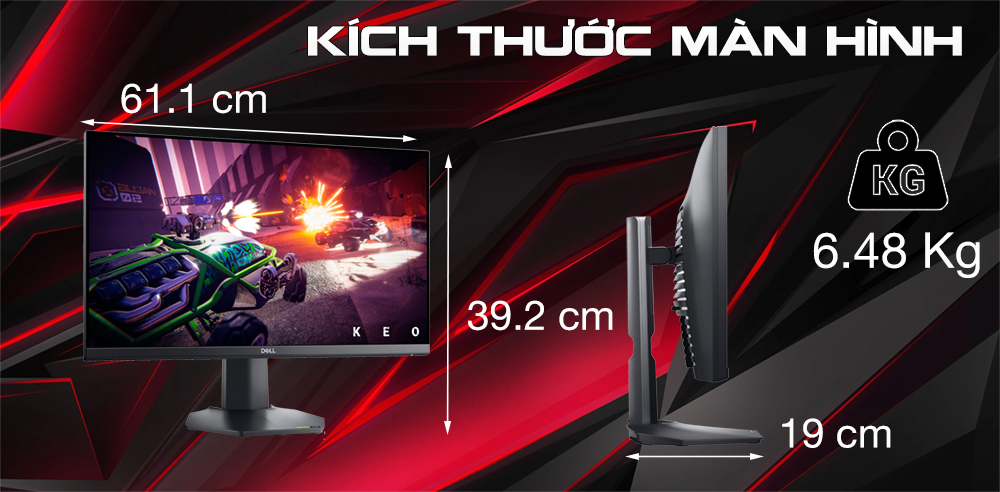 Màn hình Gaming Dell G2722HS chính hãng