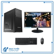 Bộ case máy tính văn phòng main H310 CPU Core I3 8100 ram 8G HDD 500G màn Kingview 24 inch 