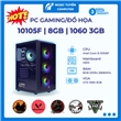 Case máy tính i3-10105F, H510, RAM 8GB, GTX 1060 3GB, SSD 256GB