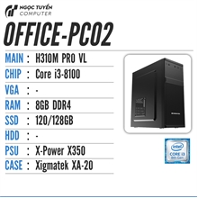 Case máy tính mới văn phòng H310M core i3 8Gb